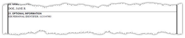 DD Form 2875 EDI/PI Number DD Form 2875 EDI/PI Number Section