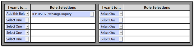 ELMS Role Request Form Section Four Section Four - MM Role Request Form