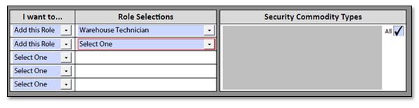 DPAS Role Request Form Section Four Section Four of WM Role Request Form